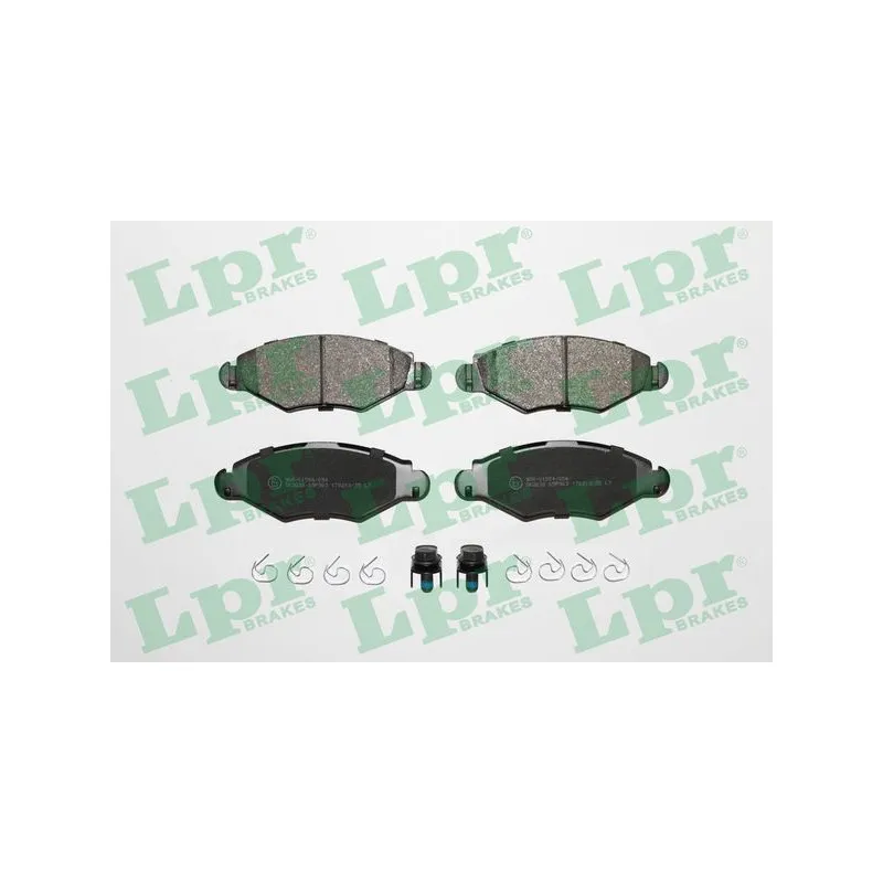 Jeu de 4 plaquettes de frein avant LPR 05P903