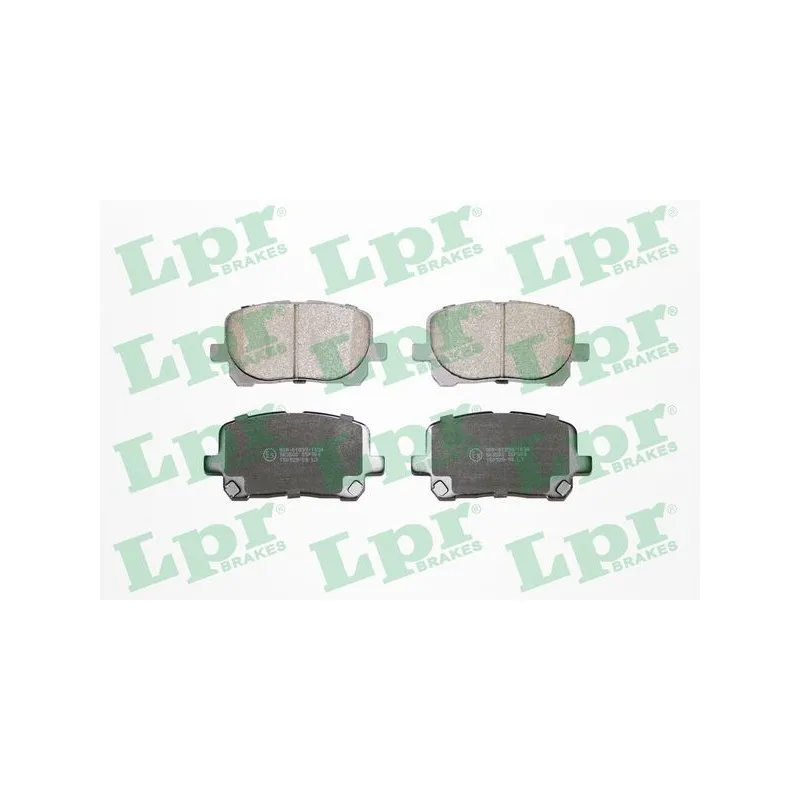 Jeu de 4 plaquettes de frein avant LPR 05P904