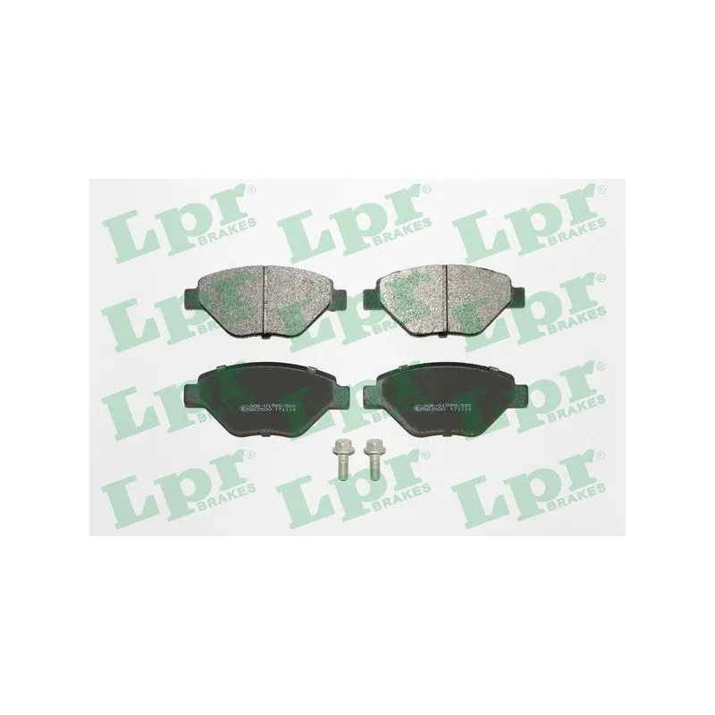 Jeu de 4 plaquettes de frein avant LPR 05P910