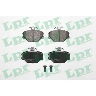 Jeu de 4 plaquettes de frein avant LPR 05P916