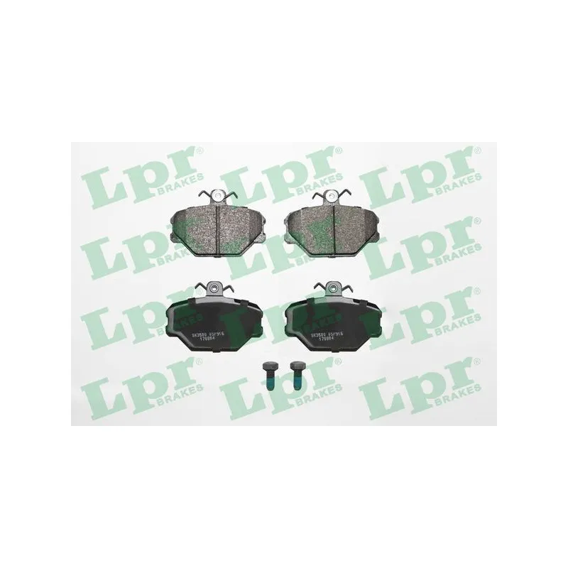 Jeu de 4 plaquettes de frein avant LPR 05P916