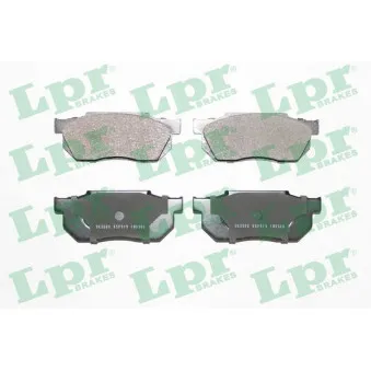 Jeu de 4 plaquettes de frein avant LPR 05P919