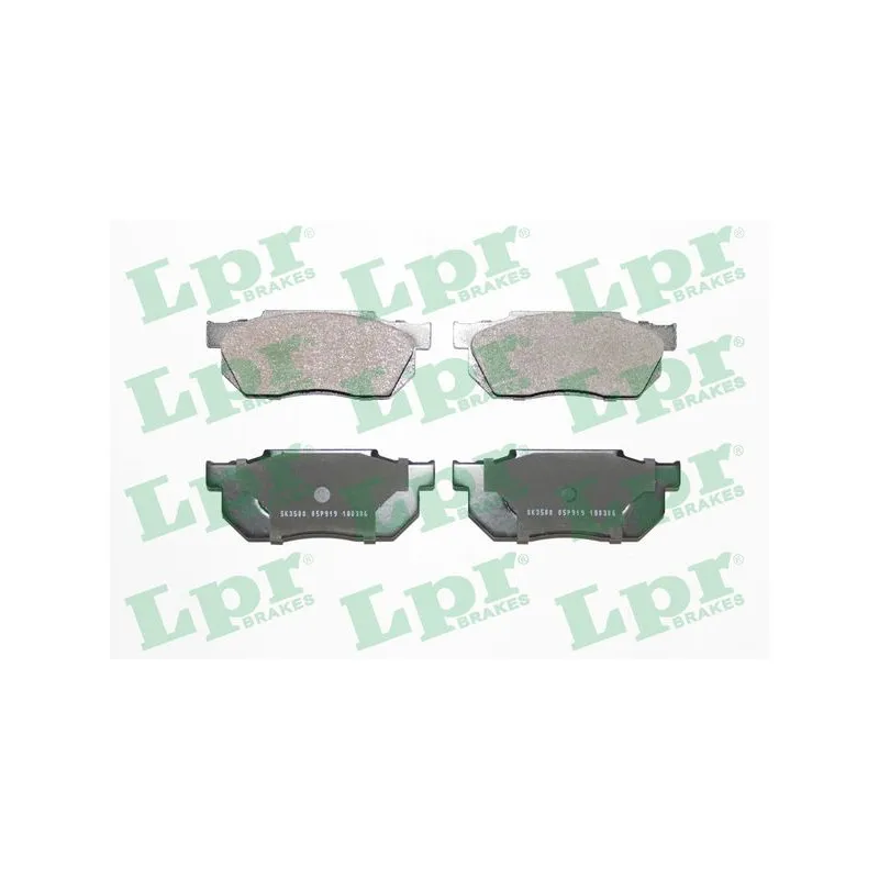 Jeu de 4 plaquettes de frein avant LPR 05P919