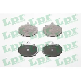 Jeu de 4 plaquettes de frein avant LPR 05P923