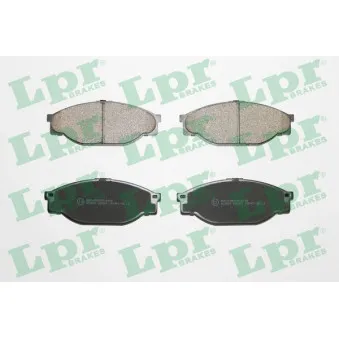 Jeu de 4 plaquettes de frein avant LPR 05P927