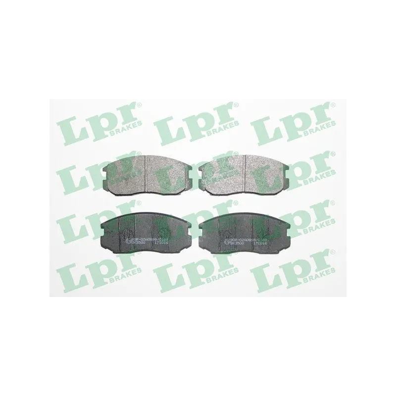 Jeu de 4 plaquettes de frein avant LPR 05P932