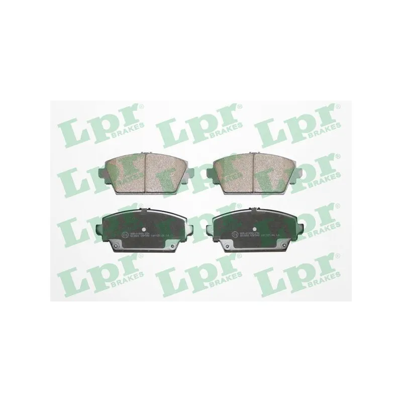 Jeu de 4 plaquettes de frein avant LPR 05P940