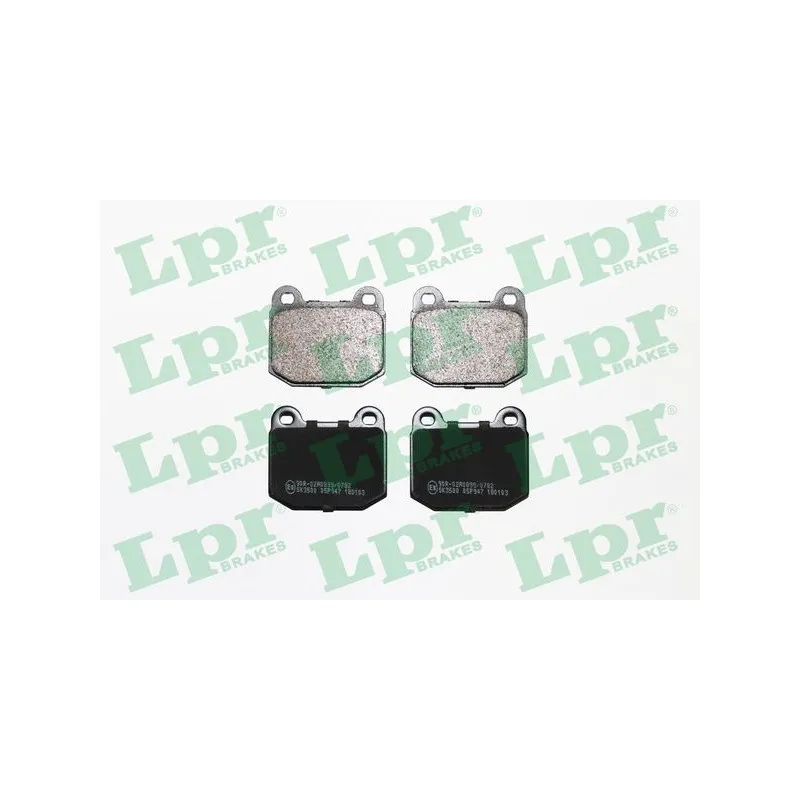 Jeu de 4 plaquettes de frein avant LPR 05P947