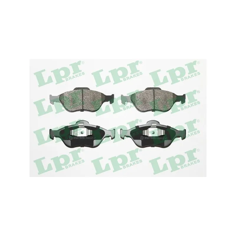 Jeu de 4 plaquettes de frein avant LPR 05P949