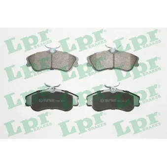 Jeu de 4 plaquettes de frein avant LPR 05P950