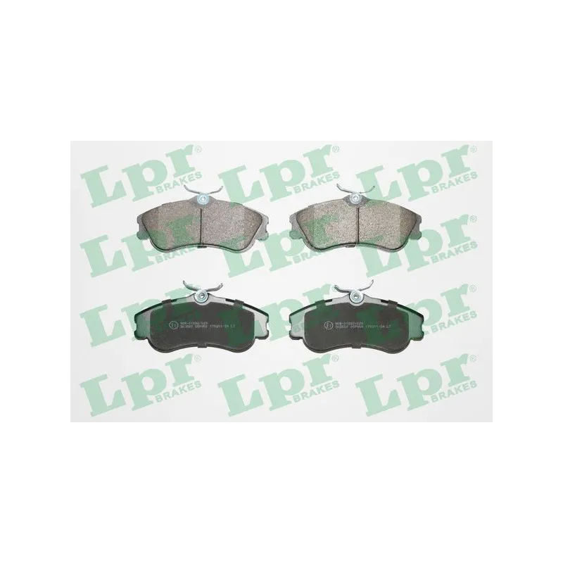 Jeu de 4 plaquettes de frein avant LPR 05P950