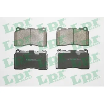 Jeu de 4 plaquettes de frein avant LPR 05P951