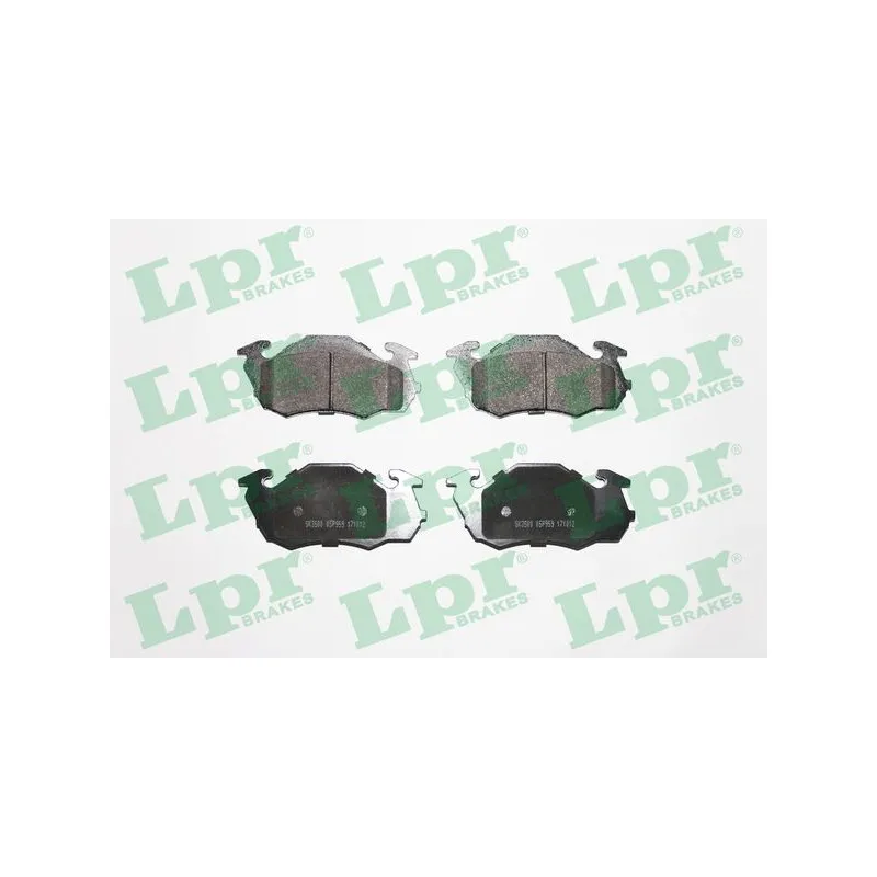 Jeu de 4 plaquettes de frein avant LPR 05P959