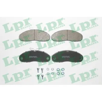 Jeu de 4 plaquettes de frein avant LPR 05P961