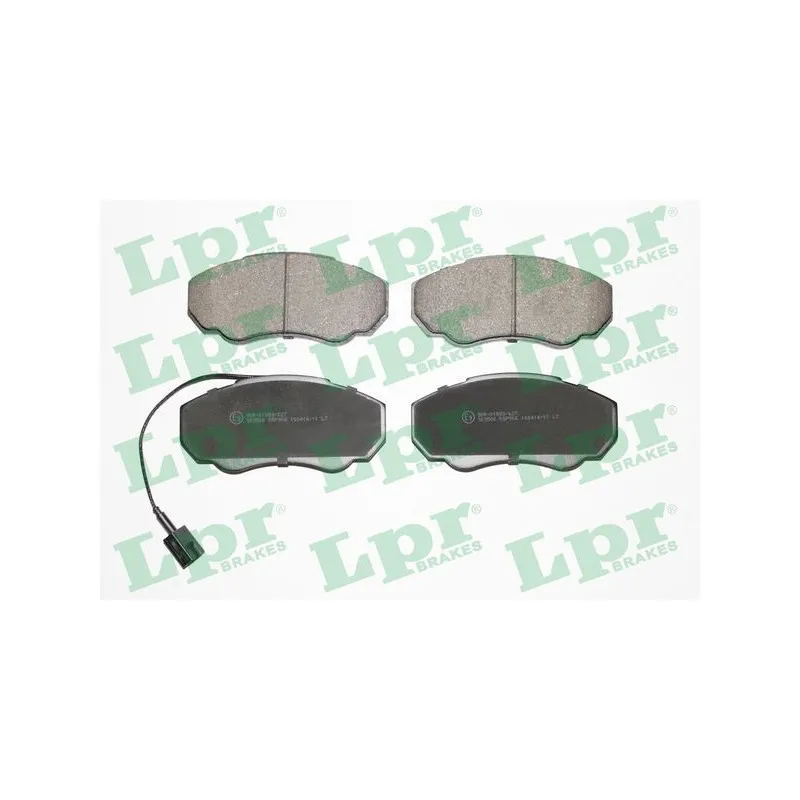 Jeu de 4 plaquettes de frein avant LPR 05P966