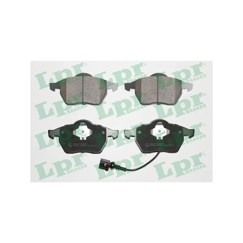 Jeu de 4 plaquettes de frein avant LPR 05P969