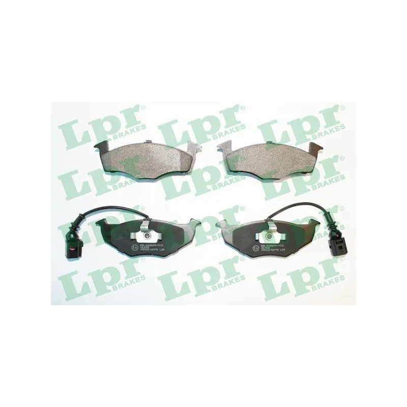 Jeu de 4 plaquettes de frein avant LPR 05P972
