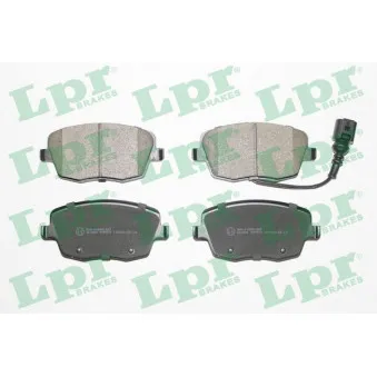 Jeu de 4 plaquettes de frein avant LPR 05P973