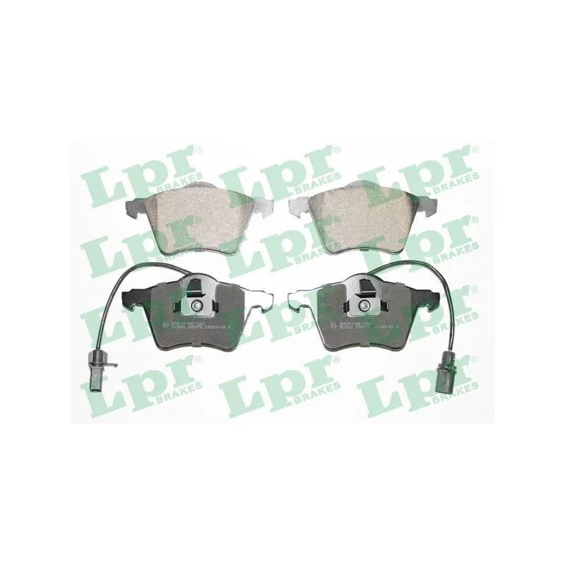 Jeu de 4 plaquettes de frein avant LPR 05P975