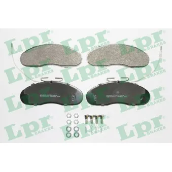 Jeu de 4 plaquettes de frein avant LPR 05P976