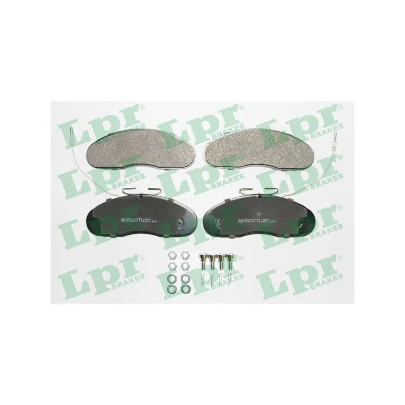 Jeu de 4 plaquettes de frein avant LPR 05P976