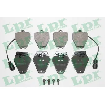 Jeu de 4 plaquettes de frein avant LPR 05P981