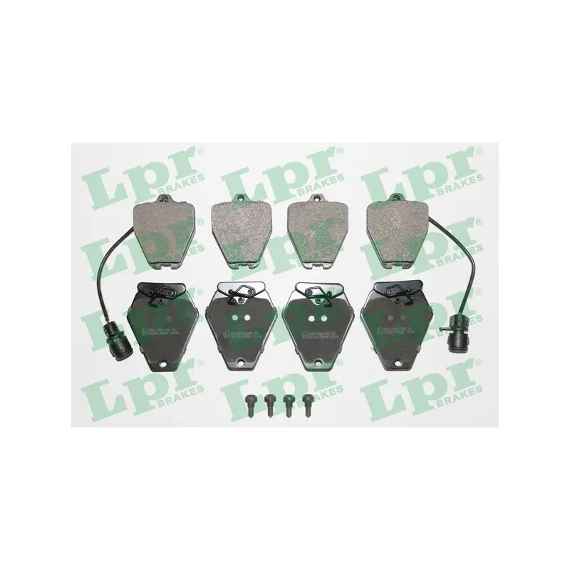 Jeu de 4 plaquettes de frein avant LPR 05P981