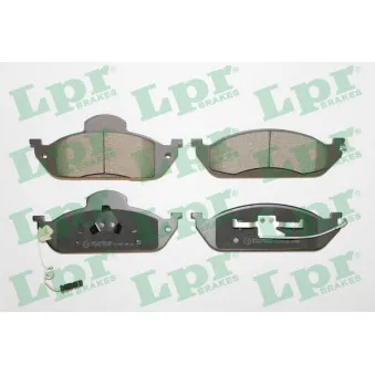 Jeu de 4 plaquettes de frein avant LPR 05P983