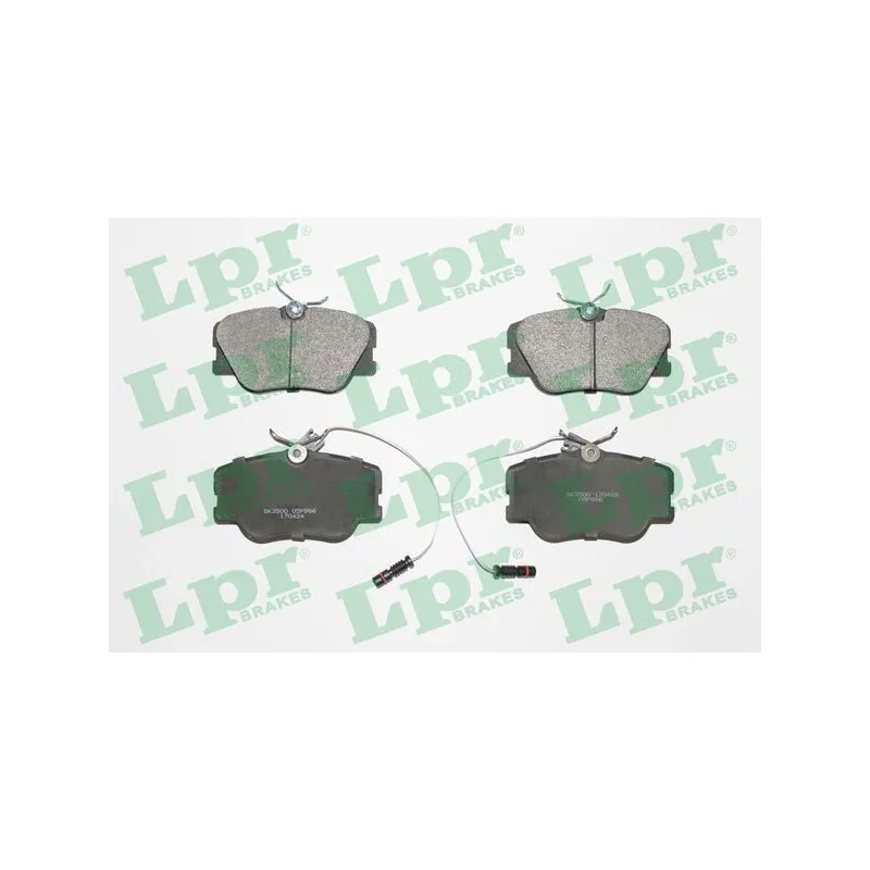 Jeu de 4 plaquettes de frein avant LPR 05P986