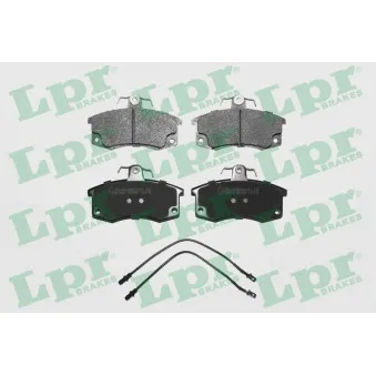 Jeu de 4 plaquettes de frein avant LPR 05P988