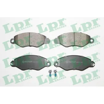 Jeu de 4 plaquettes de frein avant LPR 05P994