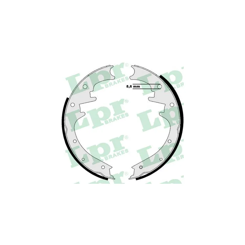 Jeu de mâchoires de frein LPR 07205