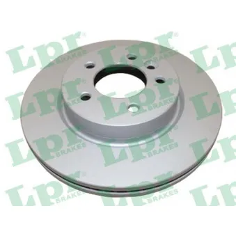 Jeu de 2 disques de frein avant LPR A4015VR