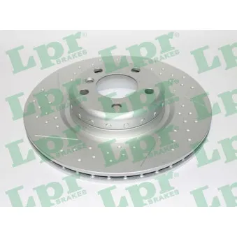 Jeu de 2 disques de frein arrière LPR B2104VBR