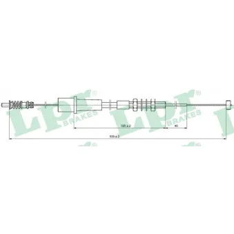 Câble d'accélération LPR C0001A