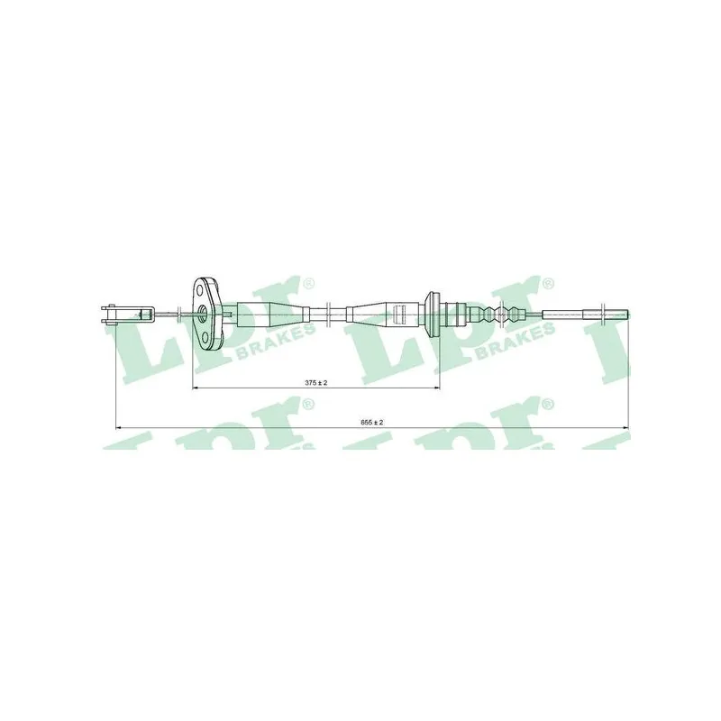 Tirette à câble, commande d'embrayage LPR C0002C