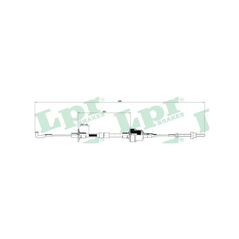 Tirette à câble, commande d'embrayage LPR C0009C