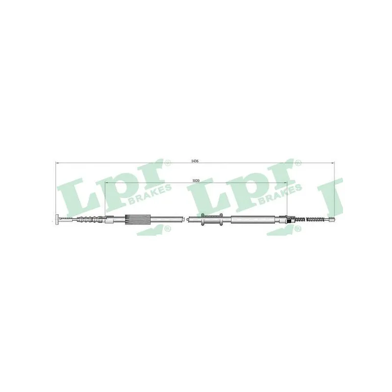 Tirette à câble, frein de stationnement LPR C0015B
