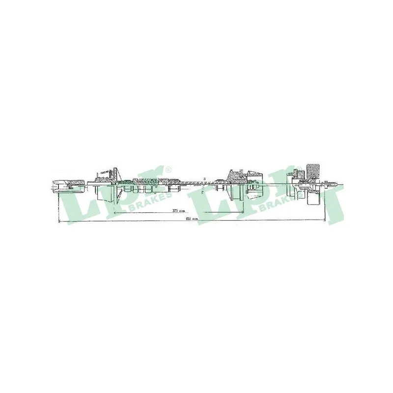 Tirette à câble, commande d'embrayage LPR C0017C