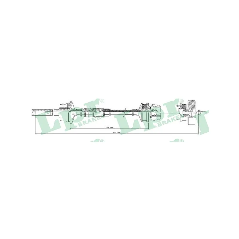 Tirette à câble, commande d'embrayage LPR C0026C