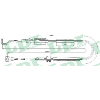 Câble d'accélération LPR C0030A