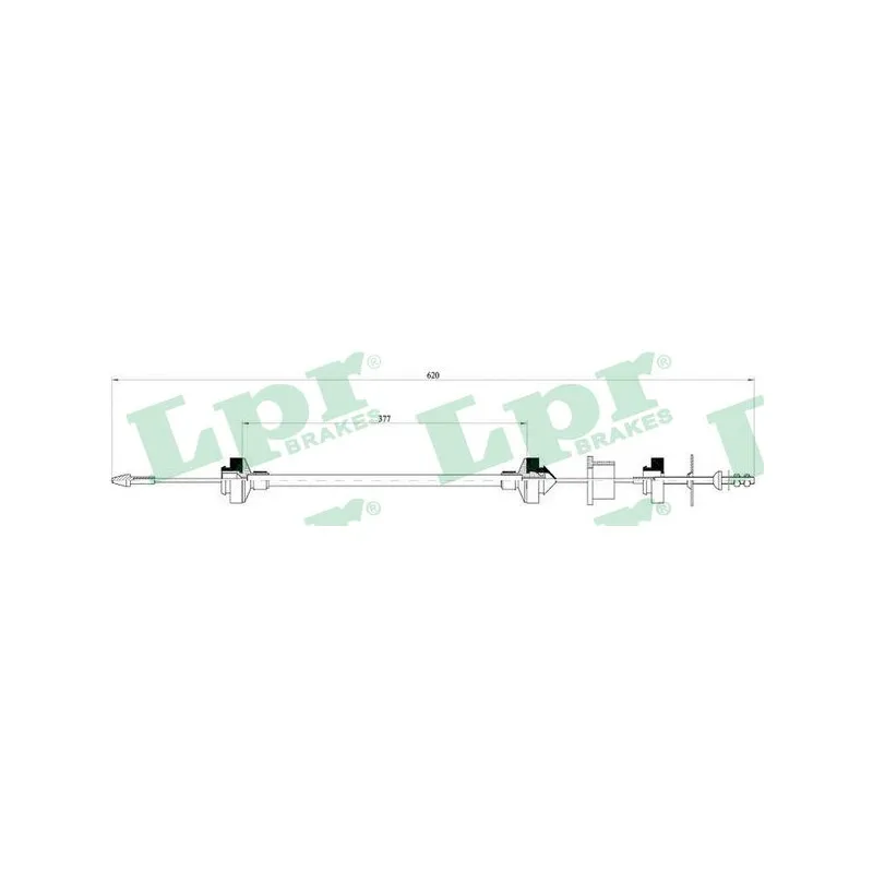 Tirette à câble, commande d'embrayage LPR C0031C