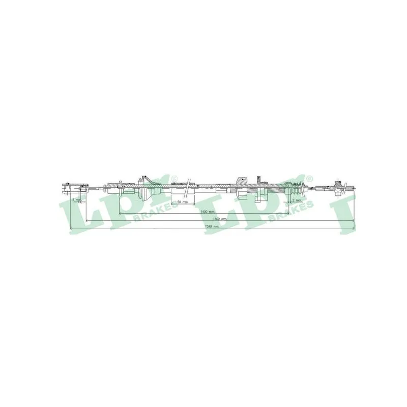 Tirette à câble, commande d'embrayage LPR C0034C