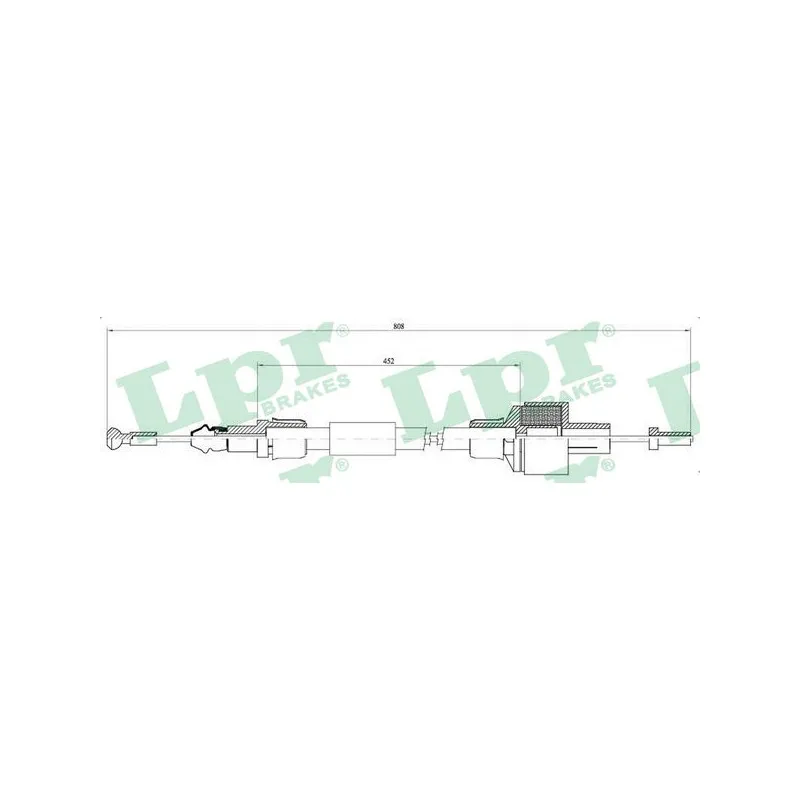 Tirette à câble, commande d'embrayage LPR C0042C