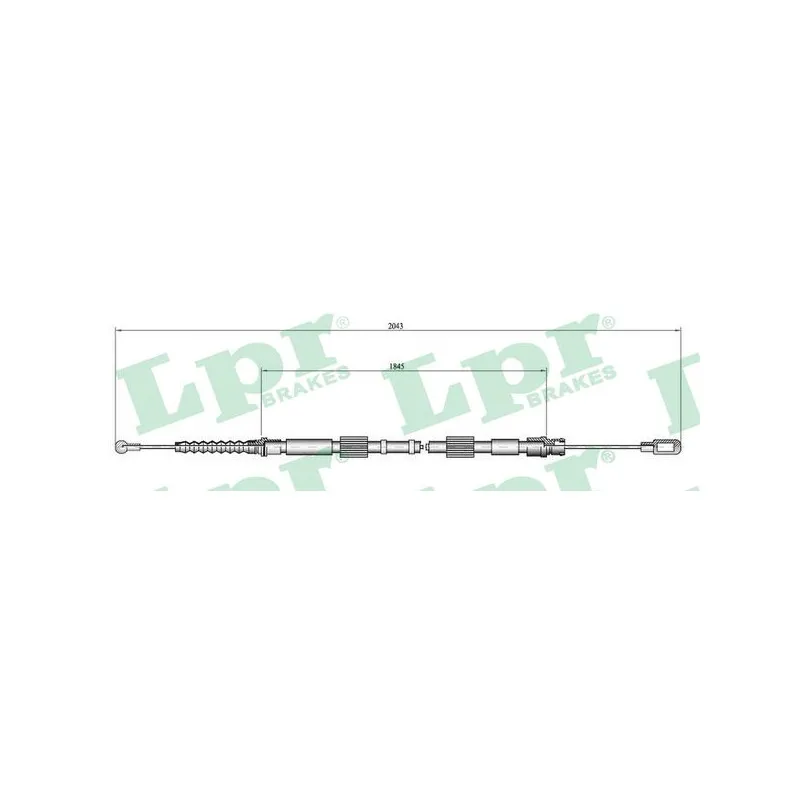 Tirette à câble, frein de stationnement LPR C0049B