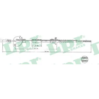 Tirette à câble, commande d'embrayage LPR C0049C