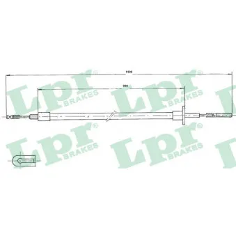 Tirette à câble, commande d'embrayage LPR C0051C