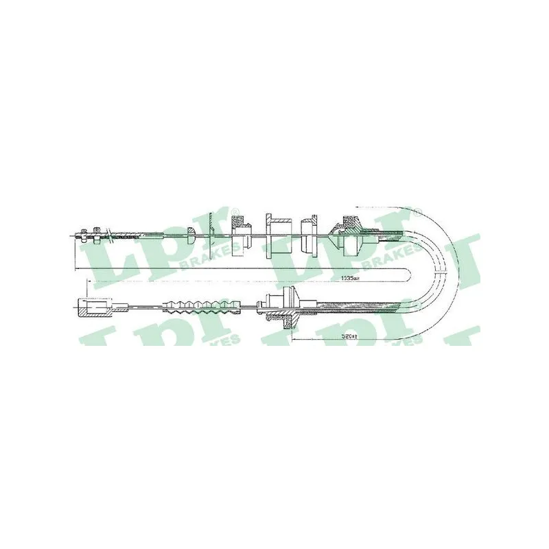 Tirette à câble, commande d'embrayage LPR C0057C