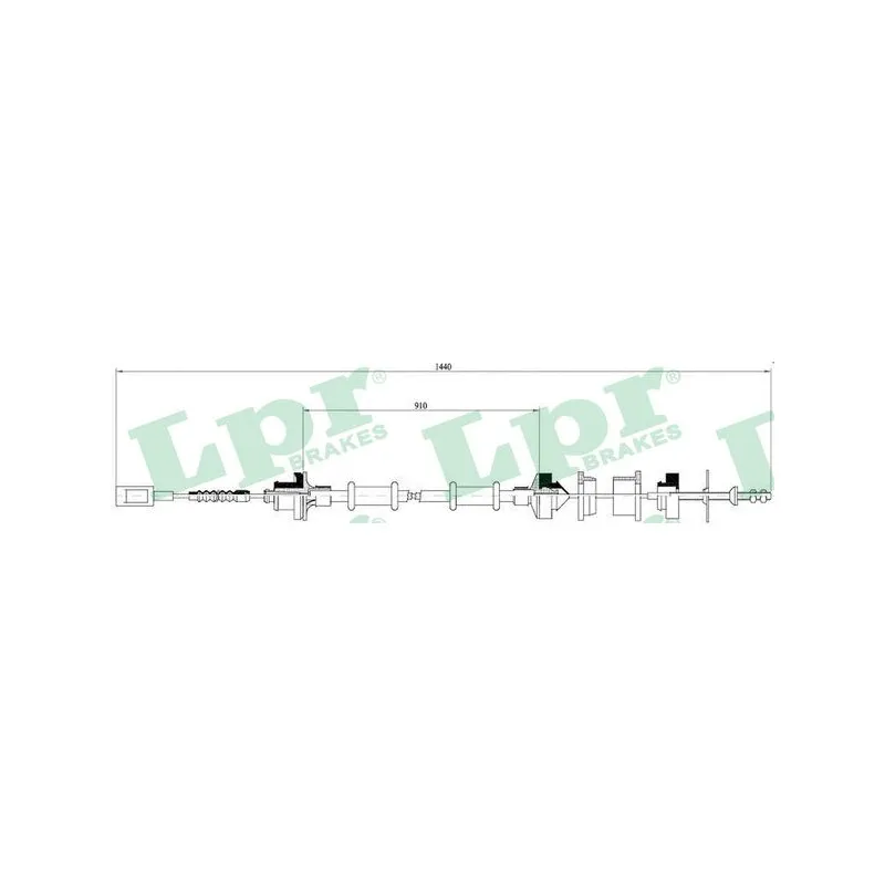 Tirette à câble, commande d'embrayage LPR C0059C