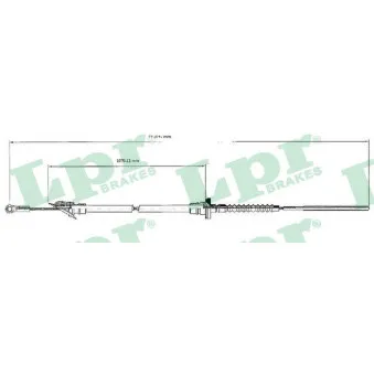 Tirette à câble, commande d'embrayage LPR C0062C